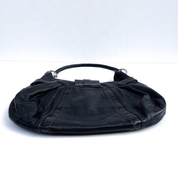Brighton Black Leather Shoulder Hobo Bag - Picture 3 of 6